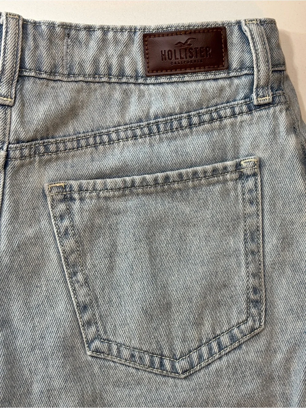 Hollister Light Blue Denim Shorts